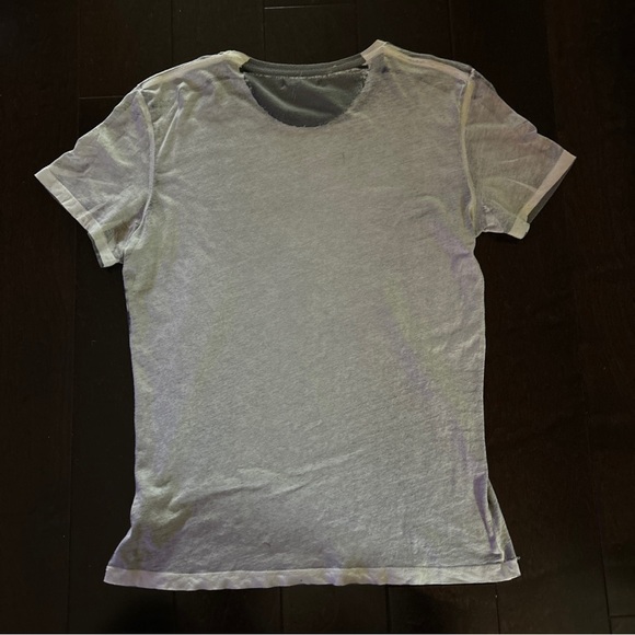 Zara Man T-Shirt Gray Distressed Graffiti Short Sleeve Cotton Tee Size Small - Picture 5 of 5